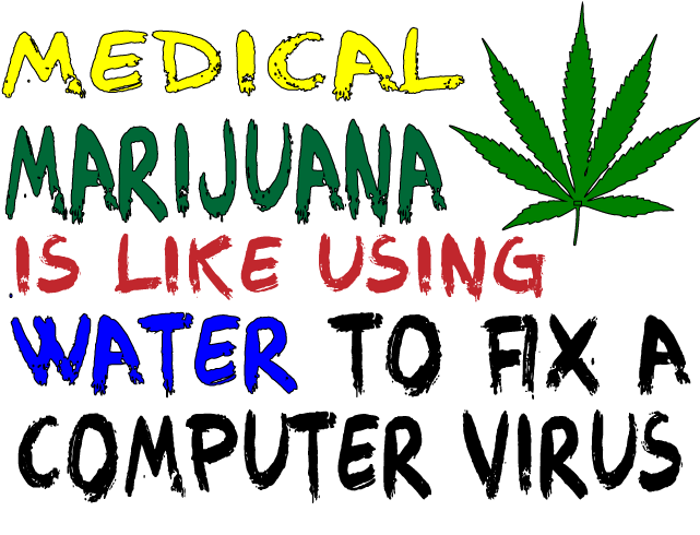 Medical Marijuana like using Water to fix a Computer Virus