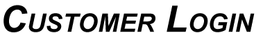 Customer Login